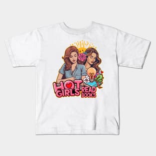 Hot Girls Read Books Kids T-Shirt